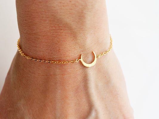 Hammered Moon Bracelet