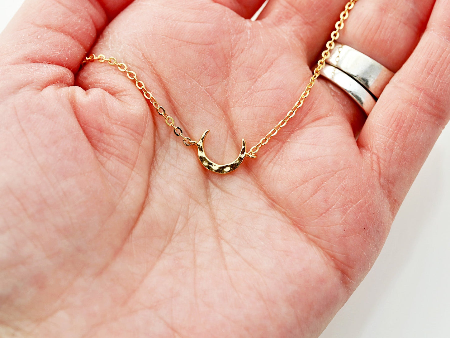 Hammered Moon Bracelet