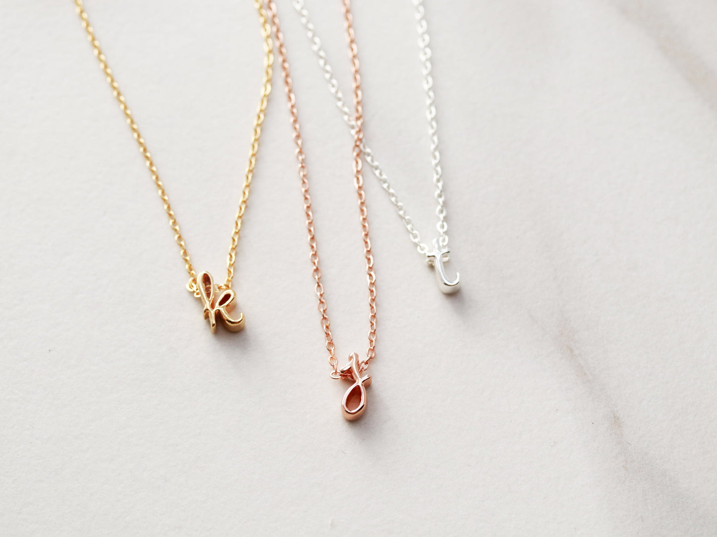 Cursive Initial Necklace