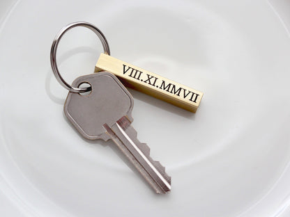 Engraved Keychain | Silver, Brass, Copper