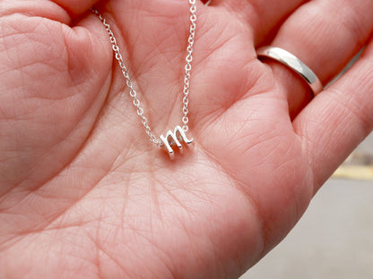 Double Cursive Initial Necklace