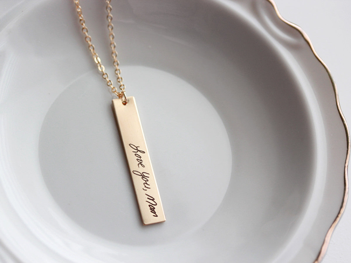 Vertical Fingerprint Necklace