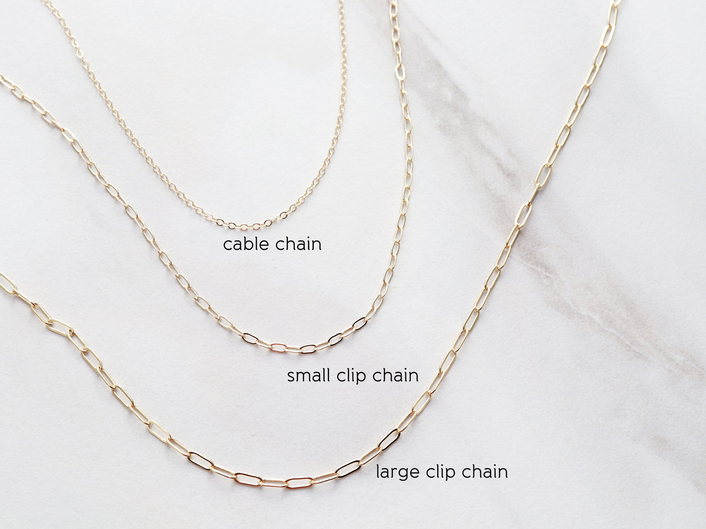 Initial Clip Chain Necklace