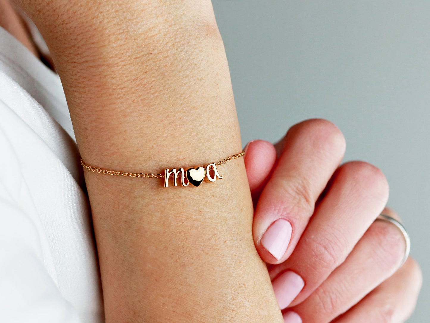 Triple Cursive Bracelet