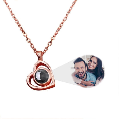 Small Heart Projection Necklace