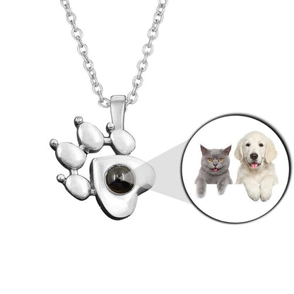 Special Paw Projection Necklace