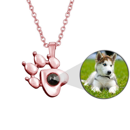 Special Paw Projection Necklace