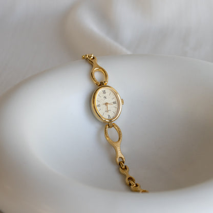 Vintage Noevir Oval Gold Watch