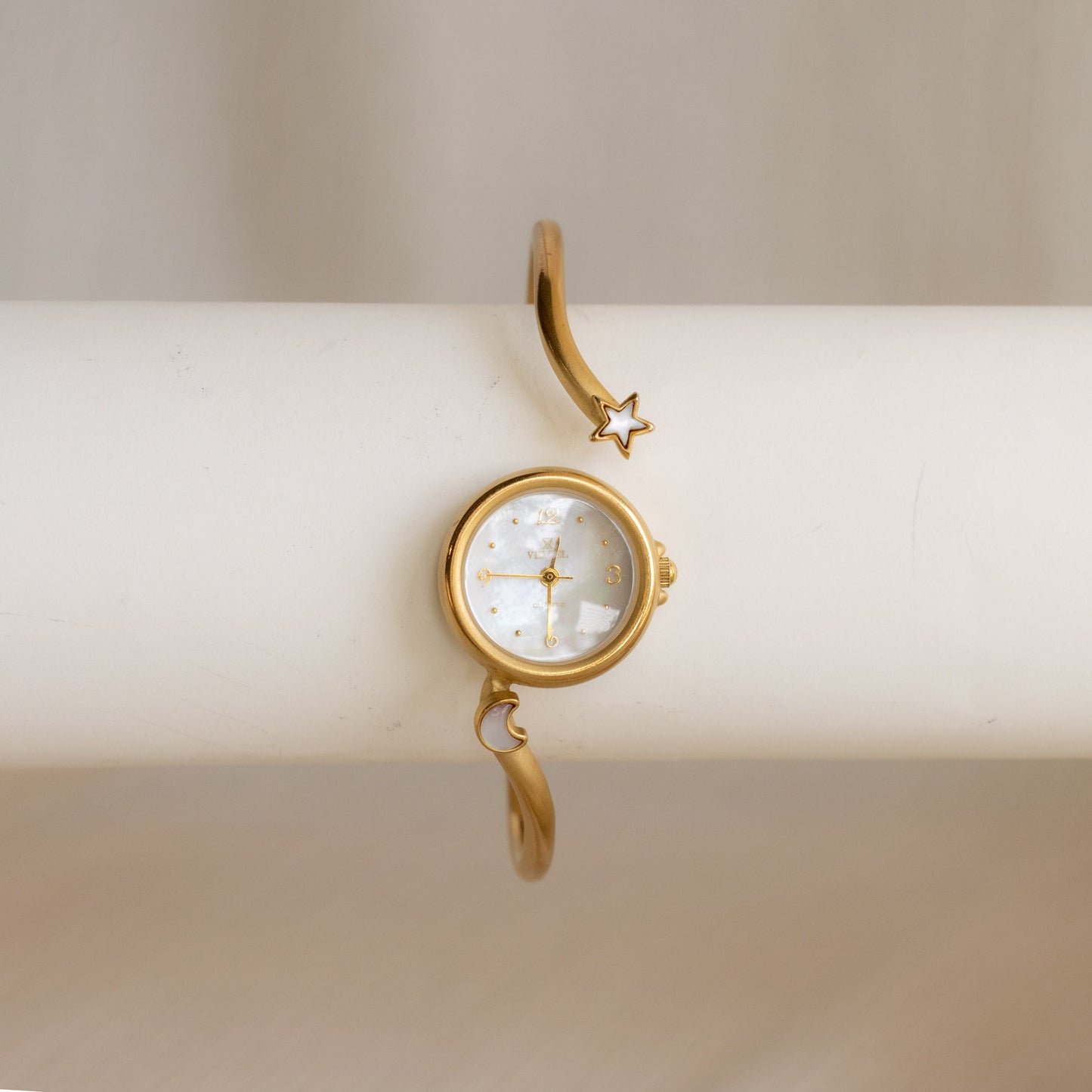 Vintage Vexcel Celestial Cuff Gold Watch