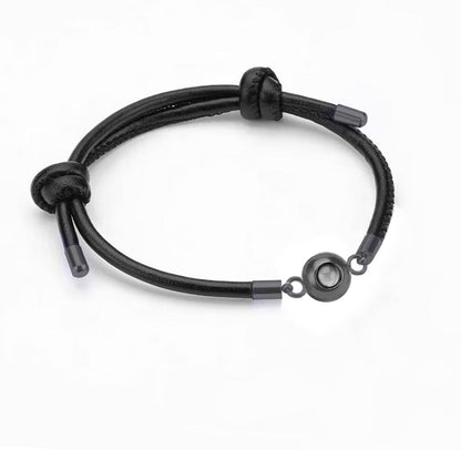 Leather Projection Bracelet