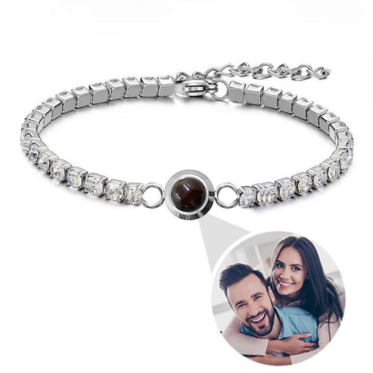 Special Diamond Tennis Projection Bracelet