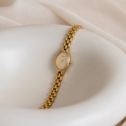 Vintage Seiko Oval Gold Watch