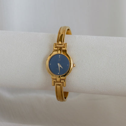 Vintage Givenchy Midnight Cuff Gold Watch