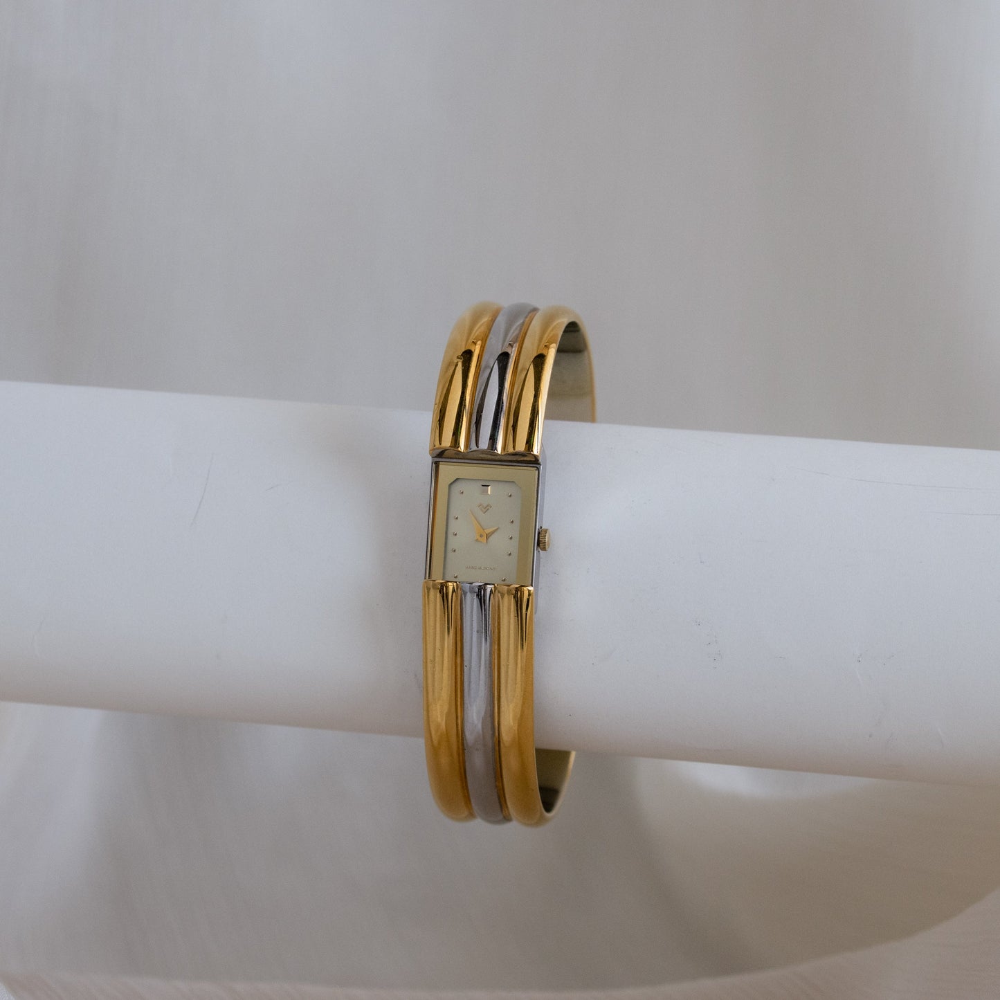 Vintage Mario Valentino Cuff Two Tone Watch