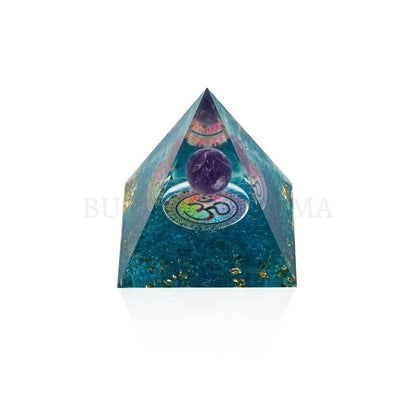 Amethyst Orgonite Pyramid - Orgone Energy Generator