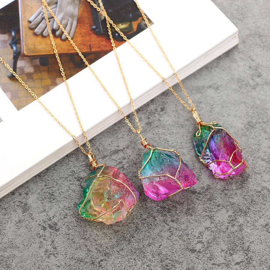 Watermelon Tourmaline Necklace