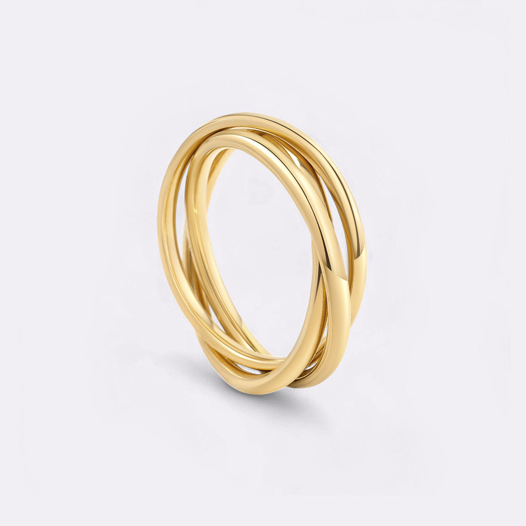 Dainty Interlocking Fidget Ring