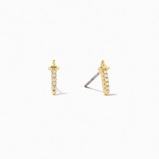 Cut Throat Stud Earrings