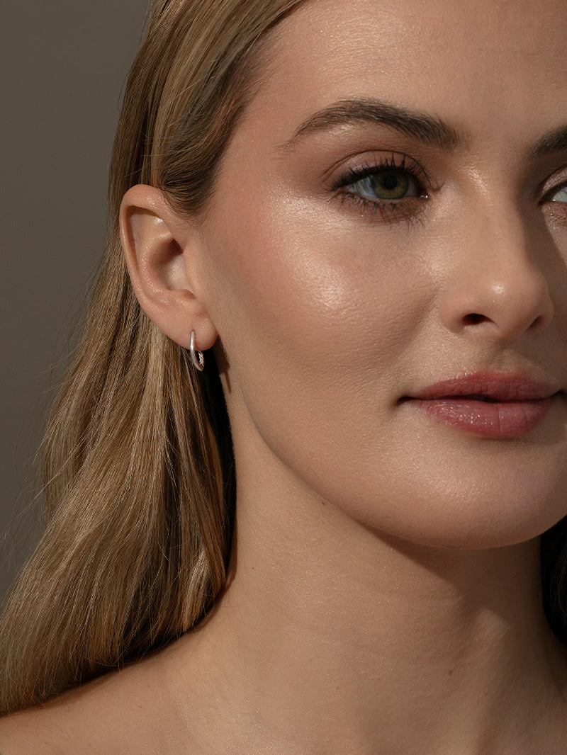 Hidden Pavé Stud Earrings