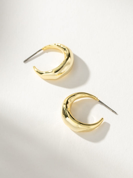 Textured Dome Hoop Earrings