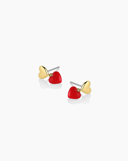 Amour Earrings Red