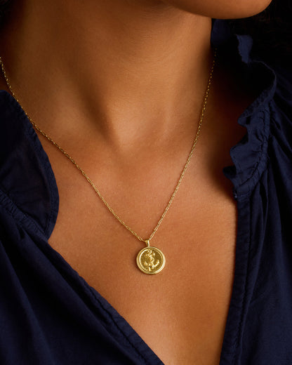 Anchor Coin Necklace