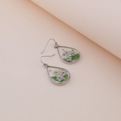 Pressed Flower Earrings