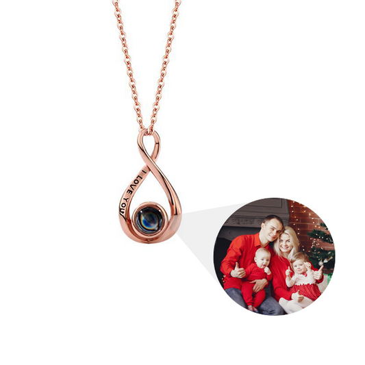 Infinite Love Necklace With Photo Inside