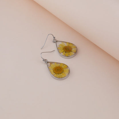 Pressed Flower Earrings