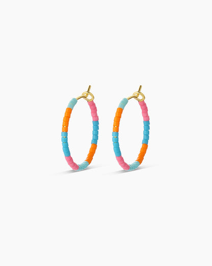 Gigi Stripe Hoops