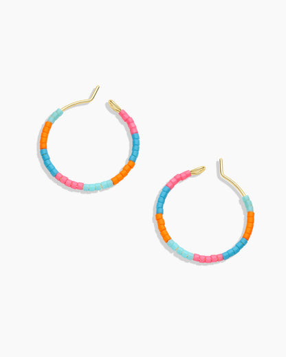 Gigi Stripe Hoops