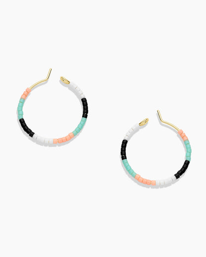 Gigi Stripe Hoops