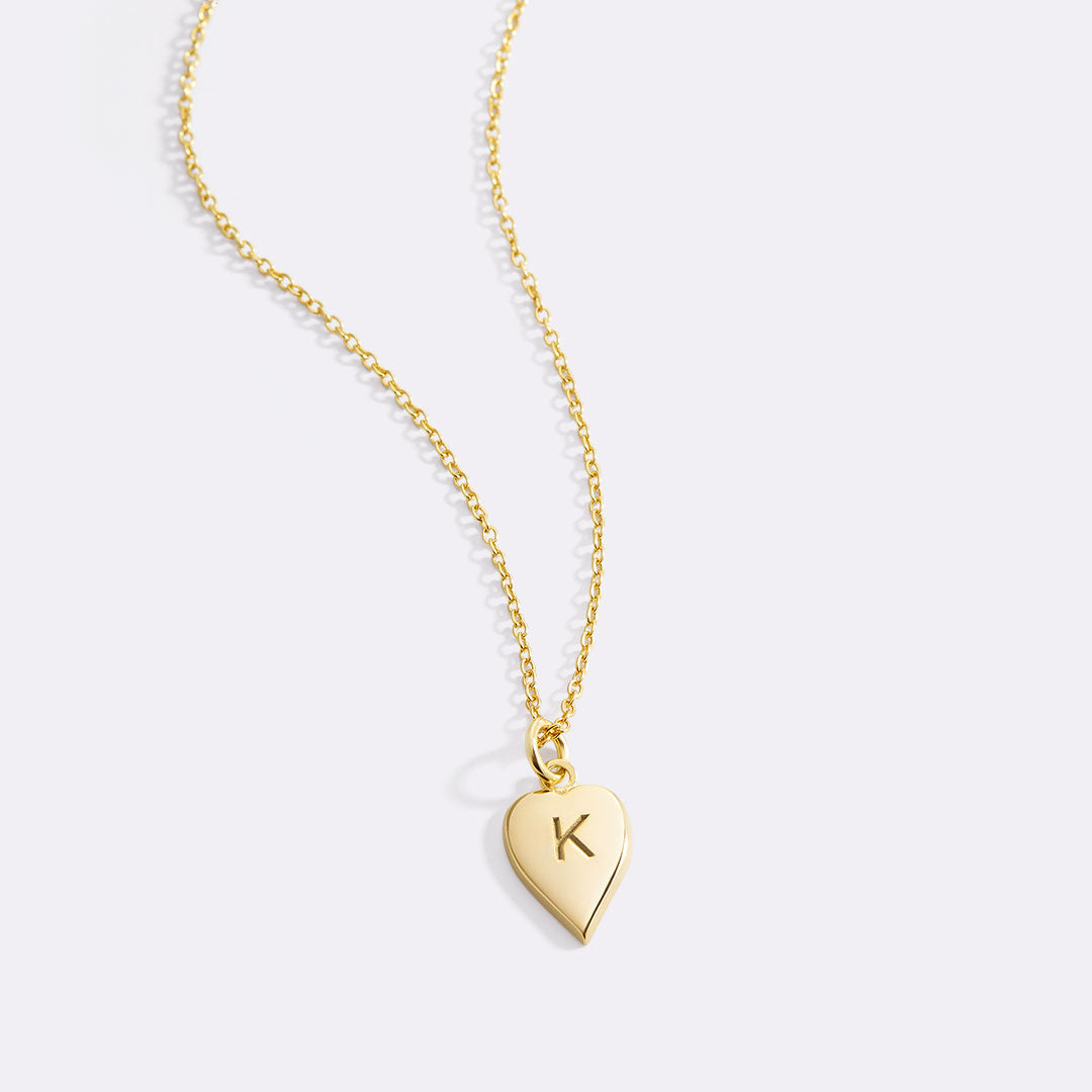 Coeur Stacking Initial Charm Necklace