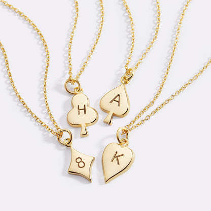 Coeur Stacking Initial Charm Necklace