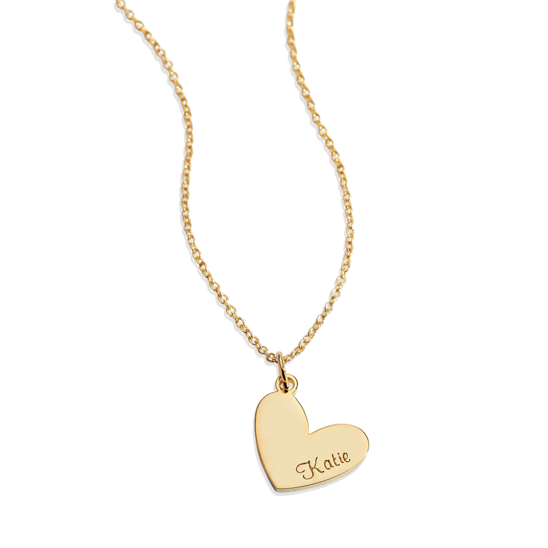 Personalized Heart Name Necklace