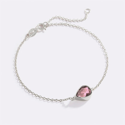 Teardrop Birthstone Bracelet