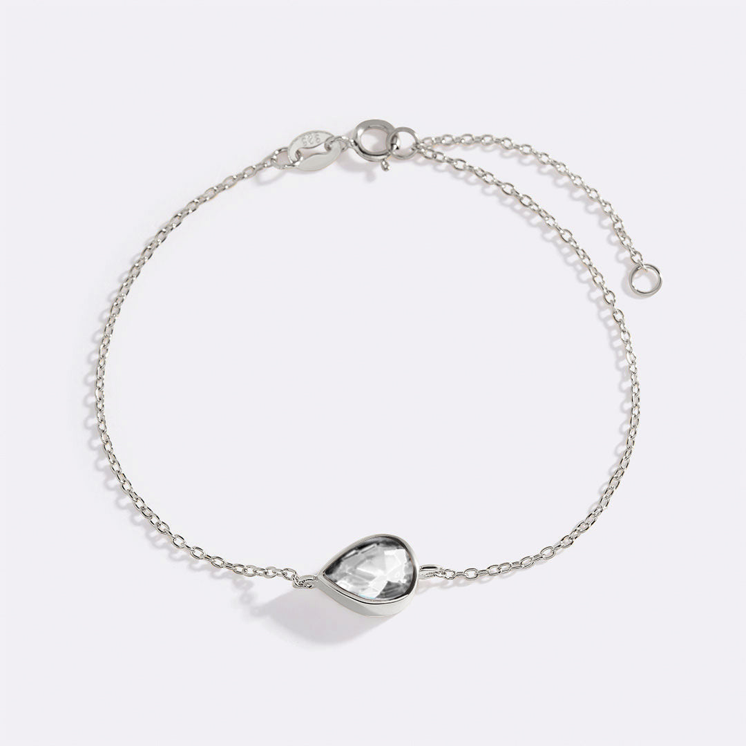 Teardrop Birthstone Bracelet