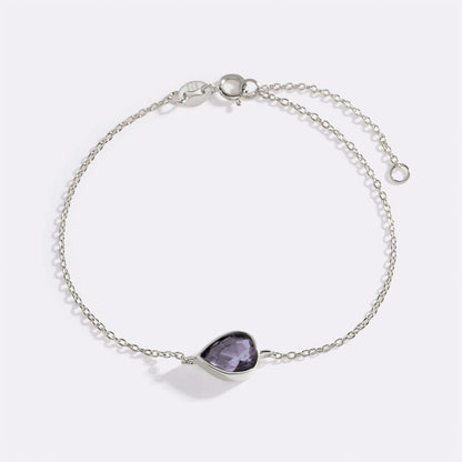 Teardrop Birthstone Bracelet