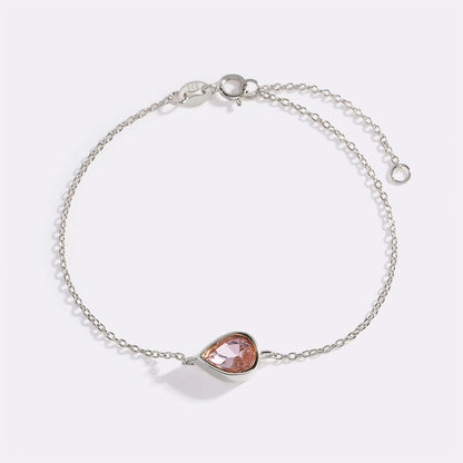 Teardrop Birthstone Bracelet