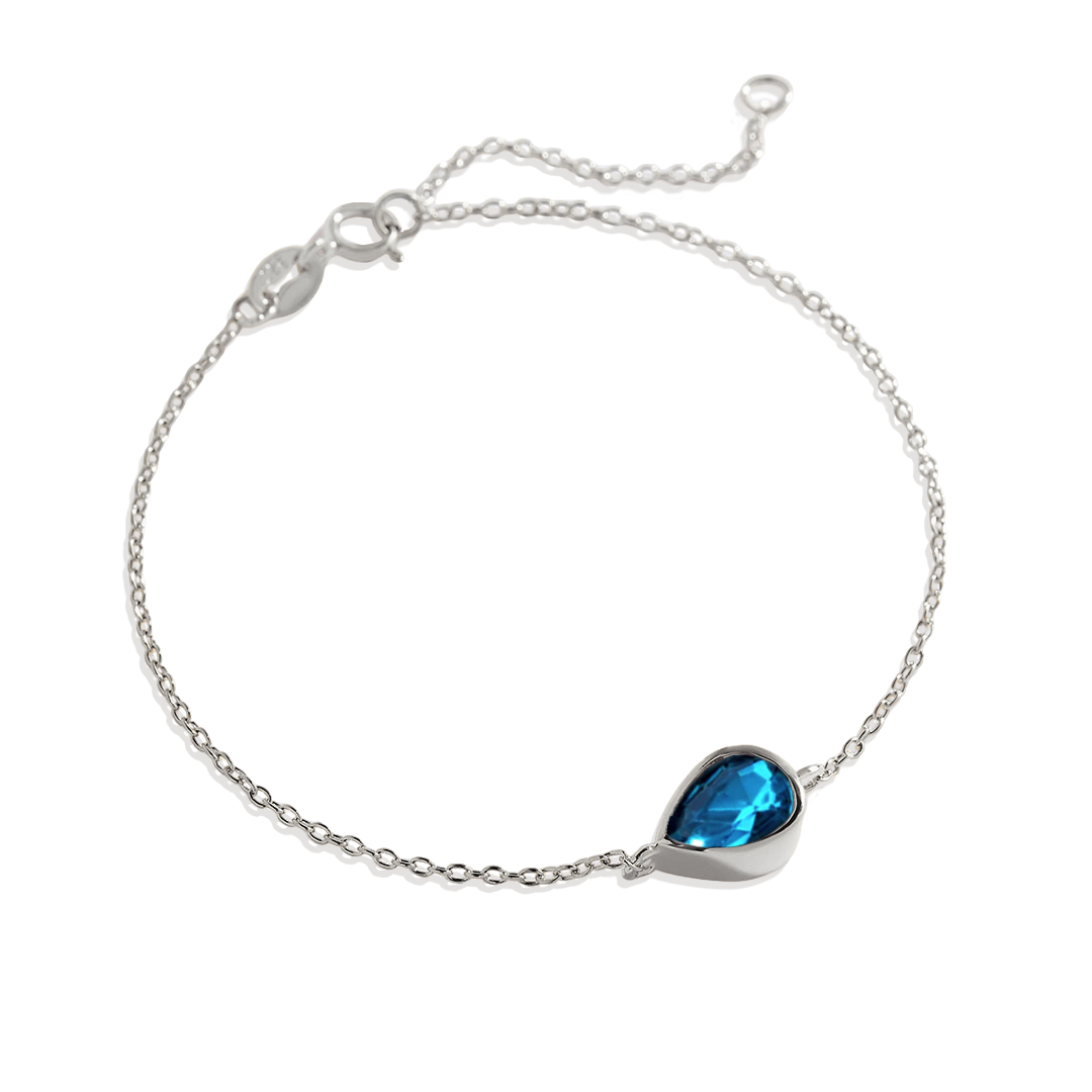 Teardrop Birthstone Bracelet