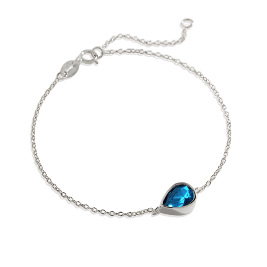 Teardrop Birthstone Bracelet