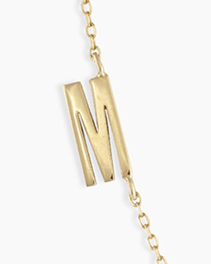 14k Gold Alphabet Necklace