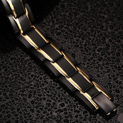 Magnetic Therapy Bracelets - Black, Silver, Gold