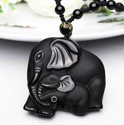 Mom and Baby Elephant Necklace - Inspire Familial Love