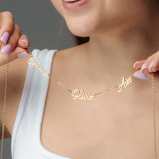 Multi Name Necklace