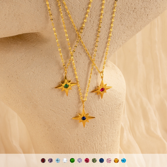 Star Birthstone Necklace