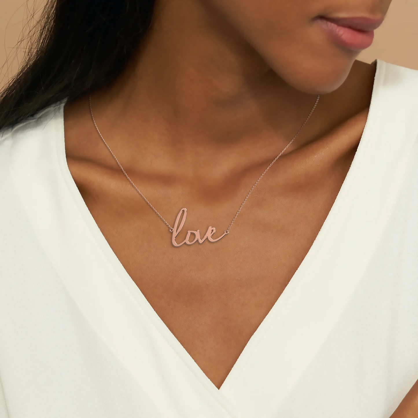 Love Script Necklace