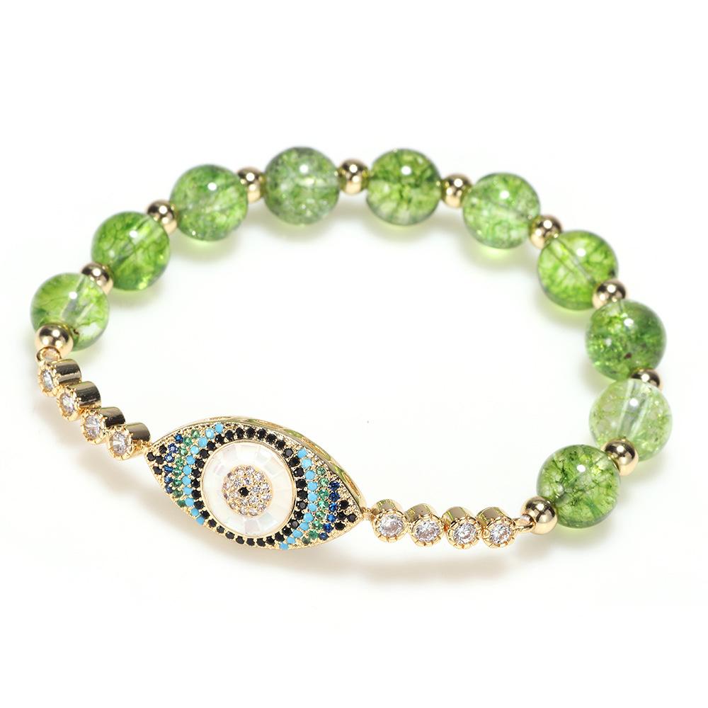 Peridot Style Evil Eye Bracelet