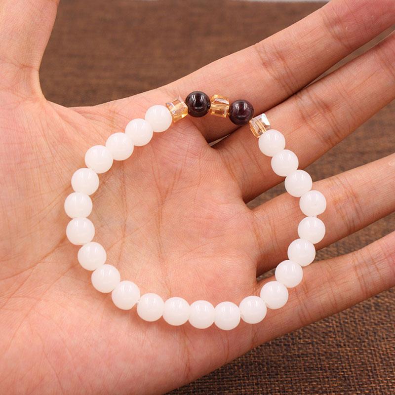 White Chalcedony Positivity Bracelet - Positivity & Harmony