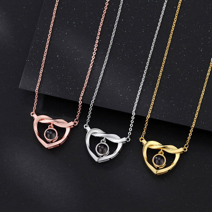 Mobius Love Necklace with Hidden Photo